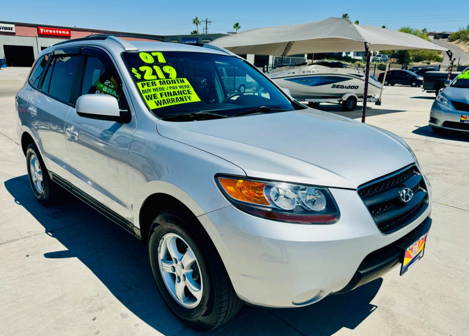 2007 Hyundai Santa Fe (5NMSG13D27H) , located at 2190 Hwy 95, Bullhead City, AZ, 86442, (928) 704-0060, 0.000000, 0.000000 - Photo#0